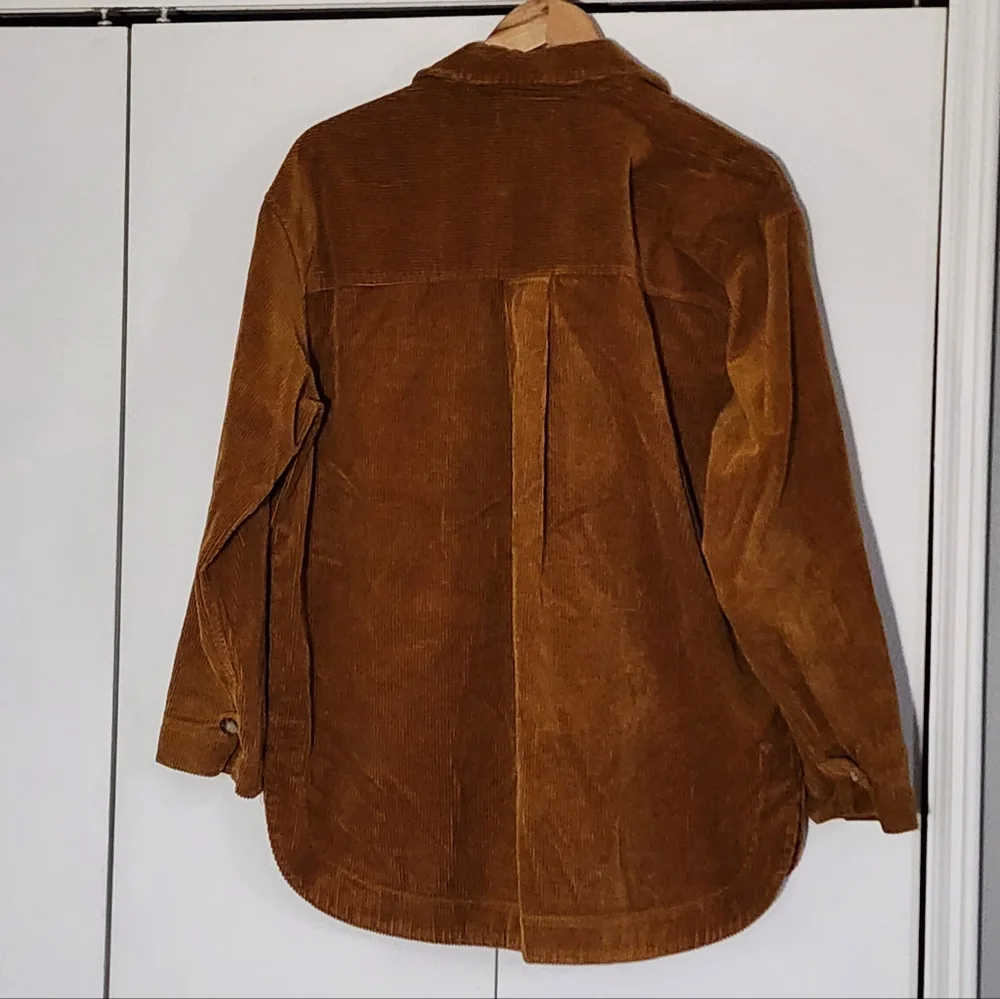 Madewell Men's Corduroy Shirt Jacket in Rich Brown - Picture 2 of 4